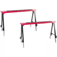   Munkabak, Strend Pro OD-73605, piros/fekete, állítható magasság, 150 kg terhelhetőség, 2 db