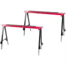 Munkabak, Strend Pro OD-73605, piros/fekete, állítható magasság, 150 kg terhelhetőség, 2 db