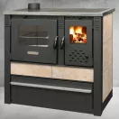 Strend Pro PANONIA fatüzelésű sparhelt, bézs, sütővel, 10,54 kW, 51 × 90 × 85 cm, bal oldali füstcső kimenet, átmérő: 120 mm