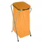 Szemeteszsáktartó állvány, Strend Pro Ecofix-1 Solo, egyzsákos, zsákkapacitás: 20–130 l, horganyzott keret, 36 × 42 × 78 cm, narancssárga fedél