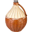 Demizson, Strend Pro Garden Cada Wilo, 10 l, krémszínű, üveg, műanyag fonat, egy fogantyú, borhoz és pálinkához