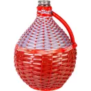Demizson, Strend Pro Garden Cada Wilo, 10 l, krémszínű, üveg, műanyag fonat, egy fogantyú, borhoz és pálinkához