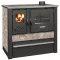 Strend Pro PANONIA fatüzelésű sparhelt, Mocca, sütővel, 10,54 kW, 51 × 90 × 85 cm, jobb oldali füstcső kimenet, átmérő: 120 mm