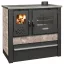 Strend Pro PANONIA fatüzelésű sparhelt, Mocca, sütővel, 10,54 kW, 51 × 90 × 85 cm, jobb oldali füstcső kimenet, átmérő: 120 mm
