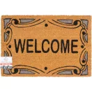 Lábtörlő, MagicHome, vízszintes Welcome felirat, 40 x 60 cm, kókuszrost felület, PVC hátlap, bejárati ajtóhoz