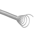 KPZ spirál, lefolyótisztító, 5 m, 2, 25 / 10, 00 mm, fém, fa fogantyúval és éles rugóvéggel (TC221179)