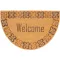 Lábtörlő, MagicHome, vízszintes Welcome felirat, 40 x 60 cm, félkör alakú, kókuszrost felület, PVC hátlap, bejárati ajtóhoz
