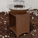 Tűzrakó, Strend Pro Grill Fiesta, rozsdabarna, átmérő: 75 cm, acél, kör alakú tűzrakóval