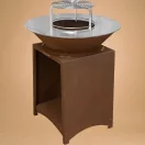Tűzrakó, Strend Pro Grill Fiesta, rozsdabarna, átmérő: 75 cm, acél, kör alakú tűzrakóval