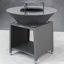 Tűzrakó, Strend Pro Grill Fiesta, antracit, átmérő: 100 cm, acél, kör alakú tűzrakóval