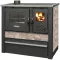 Strend Pro PANONIA fatüzelésű sparhelt, Mocca, sütővel, 10,54 kW, 51 × 90 × 85 cm, bal oldali füstcső kimenet, átmérő: 120 mm