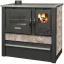 Strend Pro PANONIA fatüzelésű sparhelt, Mocca, sütővel, 10,54 kW, 51 × 90 × 85 cm, bal oldali füstcső kimenet, átmérő: 120 mm