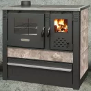 Strend Pro PANONIA fatüzelésű sparhelt, Mocca, sütővel, 10,54 kW, 51 × 90 × 85 cm, bal oldali füstcső kimenet, átmérő: 120 mm