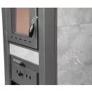 Strend Pro TAURUS kályha sütővel, szürke, 12 kW