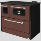 Strend Pro 701-G OMEGA Kuzine fatüzelésű sparhelt, barna, 9,18 kW, 87 × 51 × 79cm, jobb oldali oldali füstcső kimenet, átmérő: 130 mm