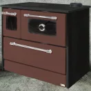 Strend Pro 701-G OMEGA Kuzine fatüzelésű sparhelt, barna, 9,18 kW, 87 × 51 × 79cm, jobb oldali oldali füstcső kimenet, átmérő: 130 mm