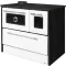 Strend Pro 701-G OMEGA Kuzine fatüzelésű sparhelt, fehér, 9,18 kW, 87 × 51 × 79 cm, bal oldali oldali füstcső kimenet, átmérő: 130 mm