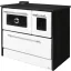 Strend Pro 701-G OMEGA Kuzine fatüzelésű sparhelt, fehér, 9,18 kW, 87 × 51 × 79 cm, bal oldali oldali füstcső kimenet, átmérő: 130 mm