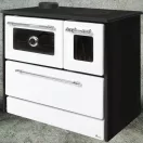 Strend Pro 701-G OMEGA Kuzine fatüzelésű sparhelt, fehér, 9,18 kW, 87 × 51 × 79 cm, bal oldali oldali füstcső kimenet, átmérő: 130 mm