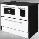 Strend Pro 701-G OMEGA Kuzine fatüzelésű sparhelt, fehér, 9,18 kW, 87 × 51 × 79 cm, bal oldali oldali füstcső kimenet, átmérő: 130 mm