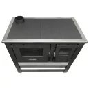 Strend Pro PANONIA fatüzelésű sparhelt, szürke, sütővel, 10,54 kW, 90 × 85 × 51 cm, bal oldali füstcső kimenet, átmérő: 120 mm