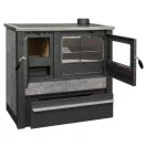 Strend Pro PANONIA fatüzelésű sparhelt, szürke, sütővel, 10,54 kW, 90 × 85 × 51 cm, jobb oldali füstcső kimenet, átmérő: 120 mm