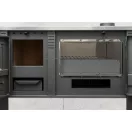 Strend Pro PANONIA fatüzelésű sparhelt, szürke, sütővel, 10,54 kW, 90 × 85 × 51 cm, jobb oldali füstcső kimenet, átmérő: 120 mm