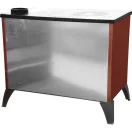 Strend Pro 801 STELA fatüzelésű sparhelt, bordó, 9,12 kW, 91 × 52,5 × 77 cm, jobb oldali füstcső kimenet, átmérő: 130 mm
