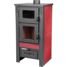 Strend Pro TAURUS kályha sütővel, piros, 12 kW