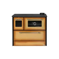   Strend Pro 701-G OMEGA Kuzine fatüzelésű sparhelt, Cappuccino, 9,18 kW, 87 × 51 × 79 cm,  jobb oldali oldali füstcső kimenet, átmérő: 130 mm