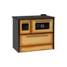 Strend Pro 701-G OMEGA Kuzine fatüzelésű sparhelt, Cappuccino, 9,18 kW, 87 × 51 × 79 cm,  jobb oldali oldali füstcső kimenet, átmérő: 130 mm