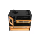 Strend Pro 701-G OMEGA Kuzine fatüzelésű sparhelt, Cappuccino, 9,18 kW, 87 × 51 × 79 cm,  jobb oldali oldali füstcső kimenet, átmérő: 130 mm
