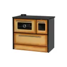 Strend Pro 701-G OMEGA Kuzine fatüzelésű sparhelt, Cappuccino, 9,18 kW, 87 × 51 × 79 cm, bal oldali oldali füstcső kimenet, átmérő: 130 mm