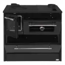 Strend Pro 701-G OMEGA Kuzine fatüzelésű sparhelt, fekete, 9,18 kW, 87 × 51 × 79 cm,  jobb oldali oldali füstcső kimenet, átmérő: 130 mm