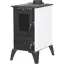 Strend Pro 806 IGLO fatüzelésű kályha, fekete/fehér, 10,69 kW, 53,5 × 42,5 × 73 cm, füstcső átmérő: 130 mm