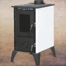 Strend Pro 806 IGLO fatüzelésű kályha, fekete/fehér, 10,69 kW, 53,5 × 42,5 × 73 cm, füstcső átmérő: 130 mm