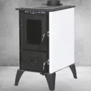 Strend Pro 806 IGLO fatüzelésű kályha, fekete/fehér, 10,69 kW, 53,5 × 42,5 × 73 cm, füstcső átmérő: 130 mm
