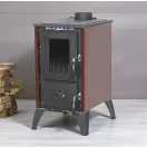 Strend Pro 806 IGLO fatüzelésű kályha, fekete/bordó, 10,69 kW, 53,5 × 42,5 × 73 cm, füstcső átmérő: 130 mm