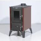 Strend Pro 806 IGLO fatüzelésű kályha, fekete/bordó, 10,69 kW, 53,5 × 42,5 × 73 cm, füstcső átmérő: 130 mm