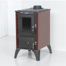 Strend Pro 806 IGLO fatüzelésű kályha, fekete/bordó, 10,69 kW, 53,5 × 42,5 × 73 cm, füstcső átmérő: 130 mm