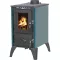 Fatüzelésű kályha, Strend Pro 806 IGLO, fekete/zöld, 9 kW, 53,5 x 42,5 x 73 cm, füstcső átmérő: 130 mm