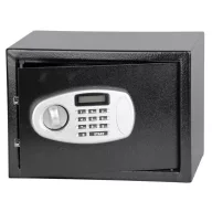   Digitális széf, Strend Pro Safewell EBD25, fekete, 250 x 350 x 250 mm, elektronikus zár, LCD kijelző, mechanikus zár, 3–8 jegyű kód, 1 polcos