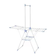   MagicHome CD146 ruhaszárító, szürke, 155 × 69 × 98/194 cm, 14 m szárítófelülettel, masszív fém vázzal, felső rúddal nagyobb textíliákhoz, beltéri használatra