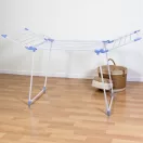 MagicHome CD137 ruhaszárító, fehér, 175 × 60 × 107 cm, 18–20 m szárítófelülettel, állítható és bővíthető kialakítással, rozsdamentes bevonattal, beltéri és kültéri használatra