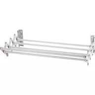   MagicHome TR459 fali ruhaszárító, fehér, 80 × 12–38,5 × 9,5 cm, 4 m szárítófelülettel, 4 kg teherbírással, fémből készült helytakarékos kialakítás, kisebb ruhaneműk és törölközők szárításához