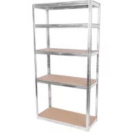   Strend Pro 5 polcos fém/MDF műhelypolc, 180 x 90 x 40 cm, teherbírás: 175 kg/polc