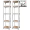 Műhelypolc szett, Strend Pro, 180 x 40 x 40 cm, 5 polcos, acél, MDF polclapok, állítható polcmagasság, teherbírás: 175 kg/polc, 2 db-os szett