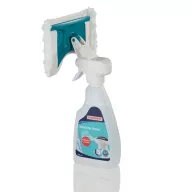   Ablaktörlő készlet, Leifheit 51165, 500 ml, szórófejes, beépített ablakmoppal, mikroszálas, mosható huzat