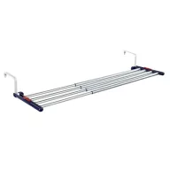   Leifheit 81413 Quartett 40 teleszkópos ruhaszárító, szürke, 55–105 cm állítható szélességgel, 4,2 m szárítófelülettel, radiátorra, ajtóra vagy ablakra akasztható kialakítással, kompakt és helytakarékos használatra