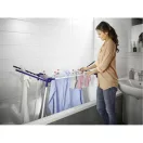 Leifheit 81720 Pegasus 120 Solid Compact ruhaszárító, fehér, 12 m szárítófelülettel, 43 cm széles kompakt kialakítással, fürdőkádba helyezhető, rozsdamentes, stabil és könnyen összecsukható kivitelben